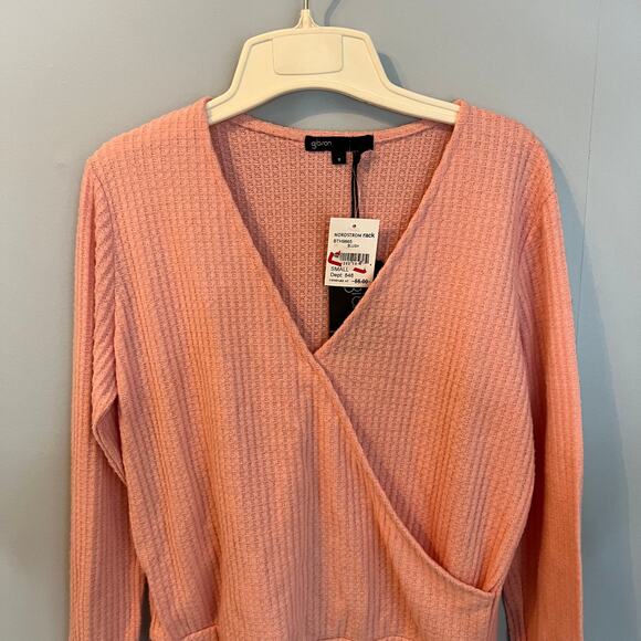 Gibson  NEW Blush V Neck Sweater Pullover Size Small New with tags - Picture 1 of 12